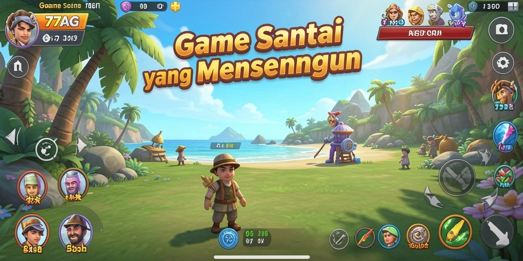 Tampilan gameplay <strong>77AG</strong> yang menarik dan penuh warna.