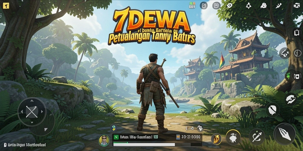 Tampilan gameplay yang memukau di dunia Open World 7DEWA.