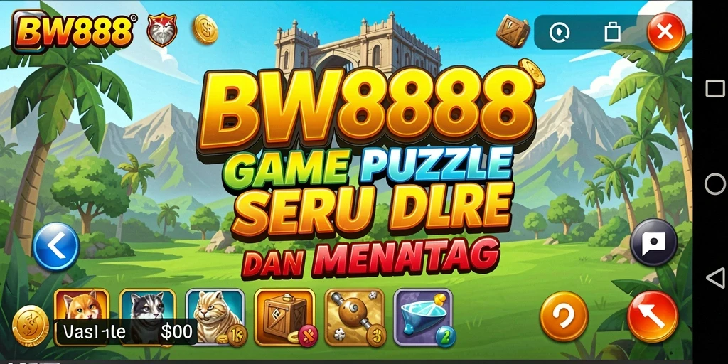 Tampilan gameplay BW888 yang menarik dan menantang teka-teki.