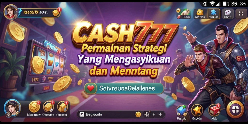 Tampilan gameplay yang intens dan strategis dari CASH777.