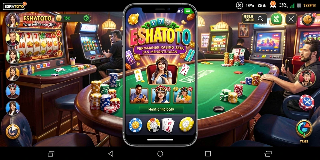 Tampilan gameplay ESHATOTO dengan grafis yang menarik dan fitur interaktif.