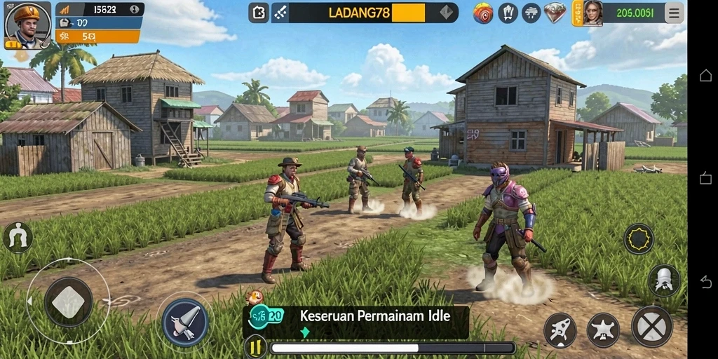 Tampilan gameplay <strong>LADANG78</strong> yang menarik dengan kebun yang berkembang.