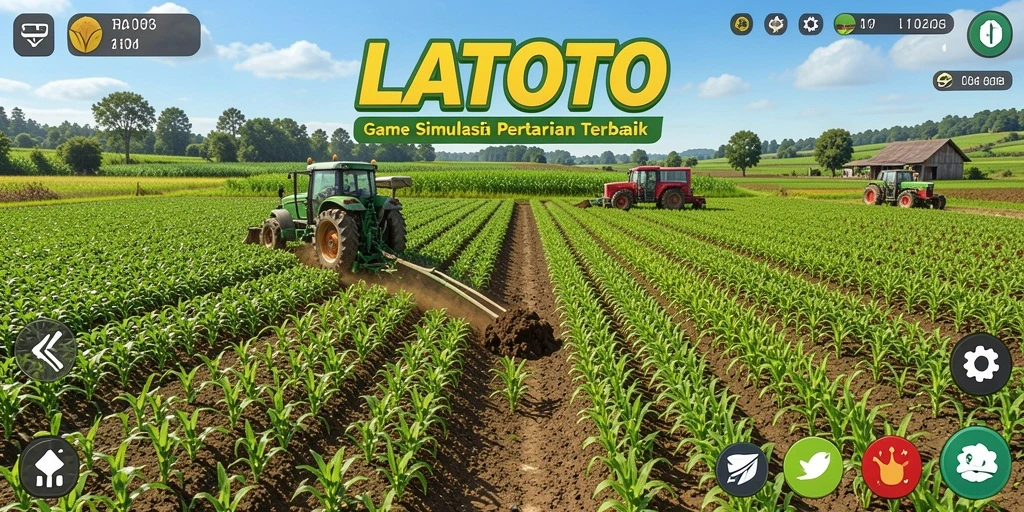 Tampilan menarik dari gameplay LATOTO yang asyik dan mendidik.
