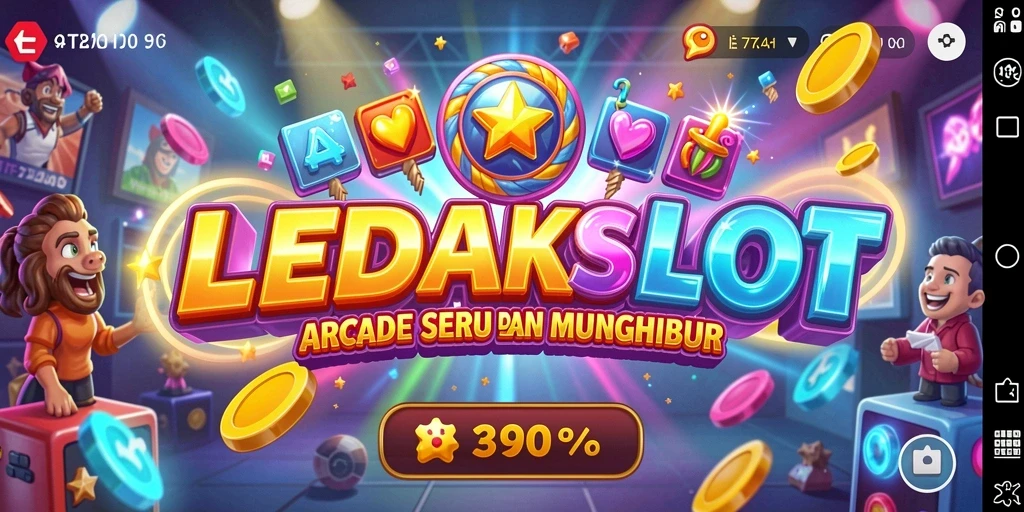 Tampilan gameplay seru dari LEDAKSLOT dengan efek menarik.