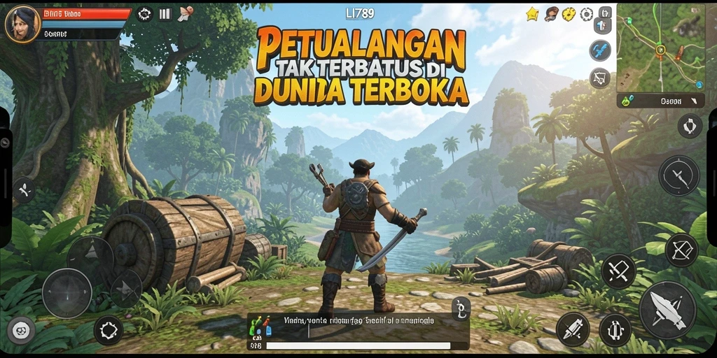 Screenshot gameplay LI789 menampilkan dunia Open World yang luas dan mendetail.