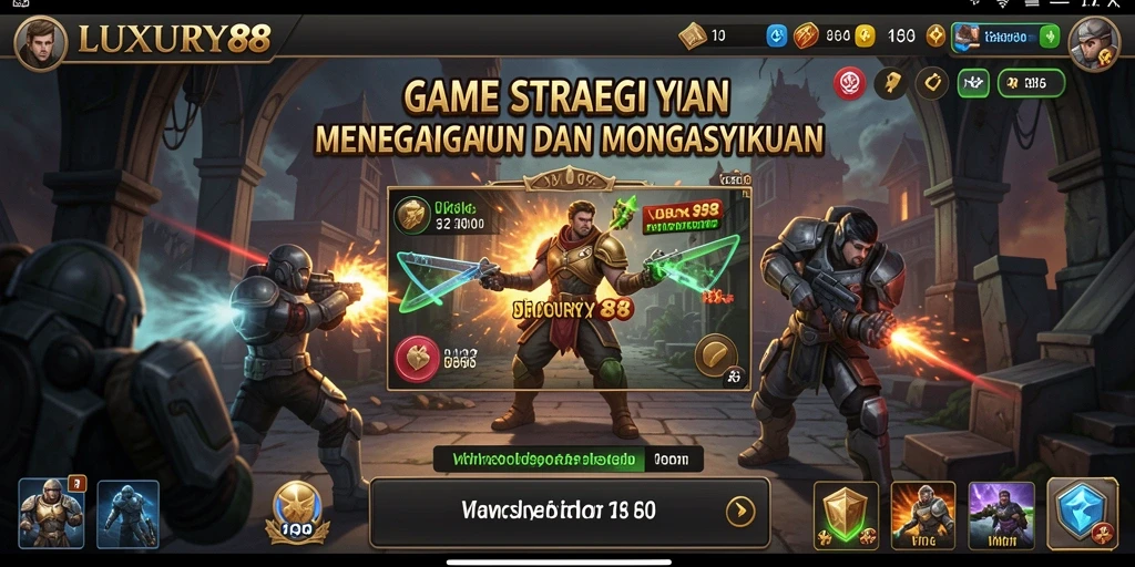 Tampilan gameplay LUXURY88 yang menegangkan dan strategis.