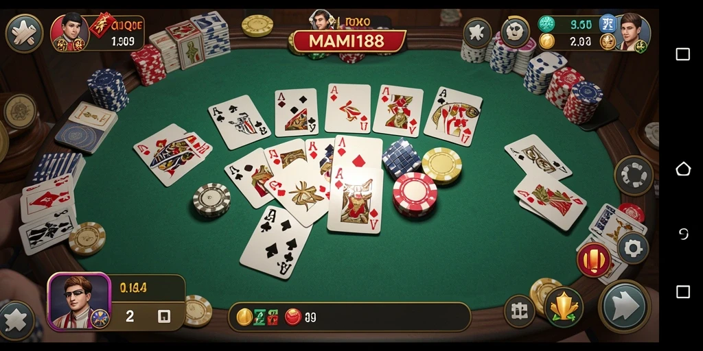 Tampilan gameplay seru MAMI188 saat bermain QiuQiu.
