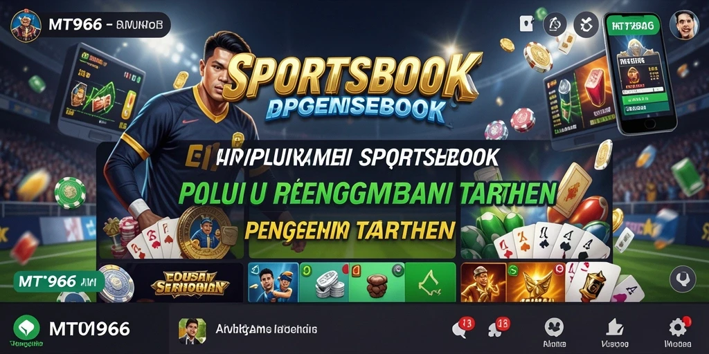 Tampilan utama MT966 menunjukkan fitur sportsbook yang menarik dan interaktif.