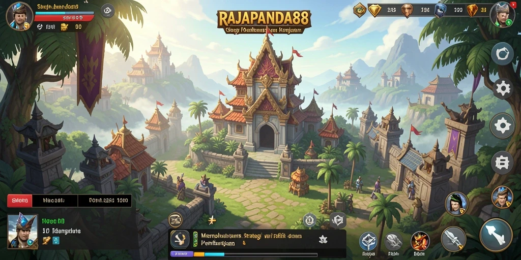 Tangkapan layar gameplay <strong>RAJAPANDA88</strong> menunjukkan pertempuran epik dan strategi mendalam.