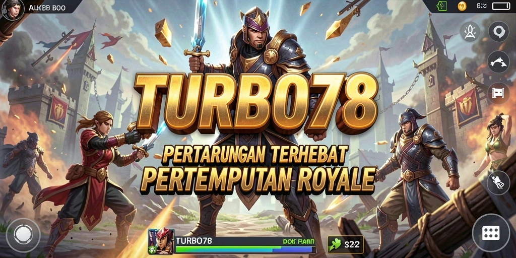 TURBO78 menampilkan aksi intens dalam gameplay Battle Royale yang seru.