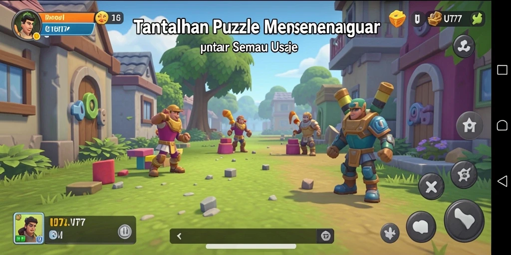 Tangkapan layar UT77 menampilkan pengalaman bermain puzzle yang menantang dan menghibur.